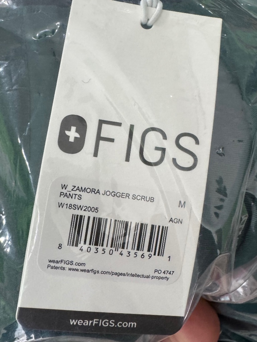 FIGS Zamora Jogger Scrub Pants Women's Medium Green NWT
